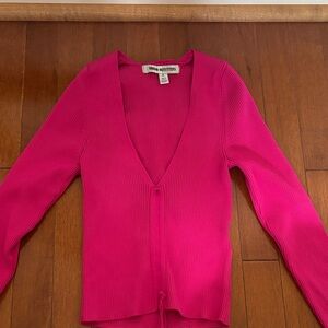 Urban Outfitters Fuchsia V-Neck Adjustable top